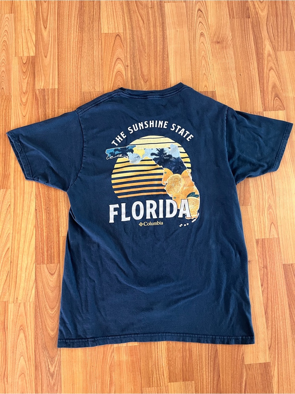 Columbia Men’s Navy "Florida" Graphic Tee - Sunshine State Design
